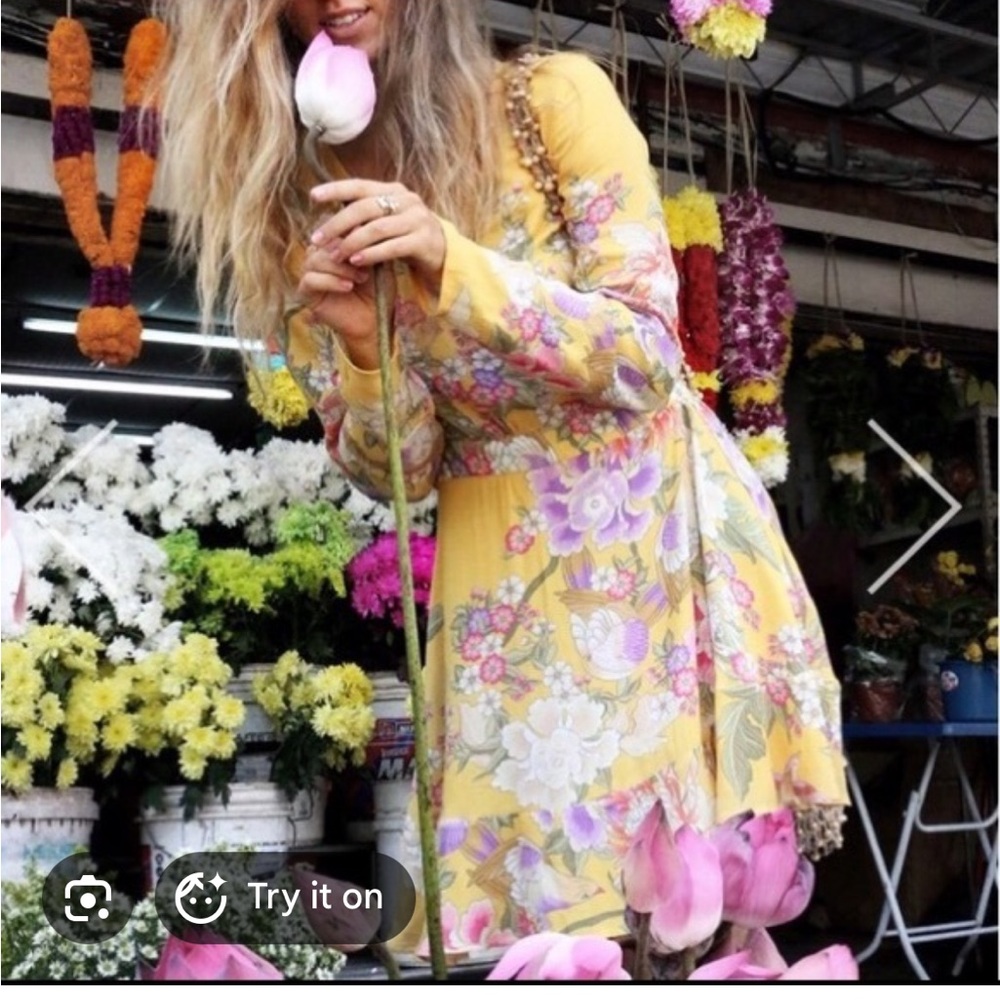 Spell Blue Skies Wrap Dress